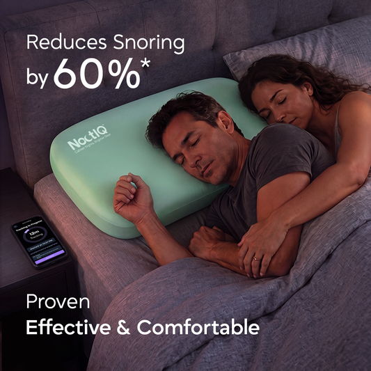 NoctIQ Smart Anti Snore Pillow + Extra Pillowcase