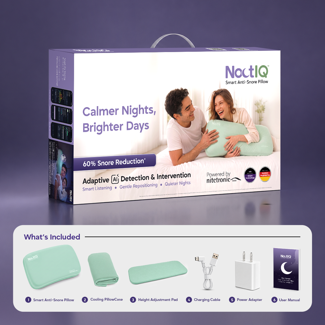 NoctIQ Smart Anti-Snore Pillow